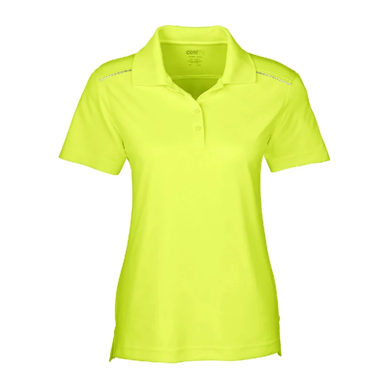 Core 365 Women's Safety Yellow Radiant Performance Pique Polo