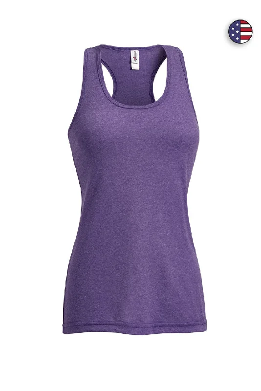 DARK HEATHER PURPLE / XS