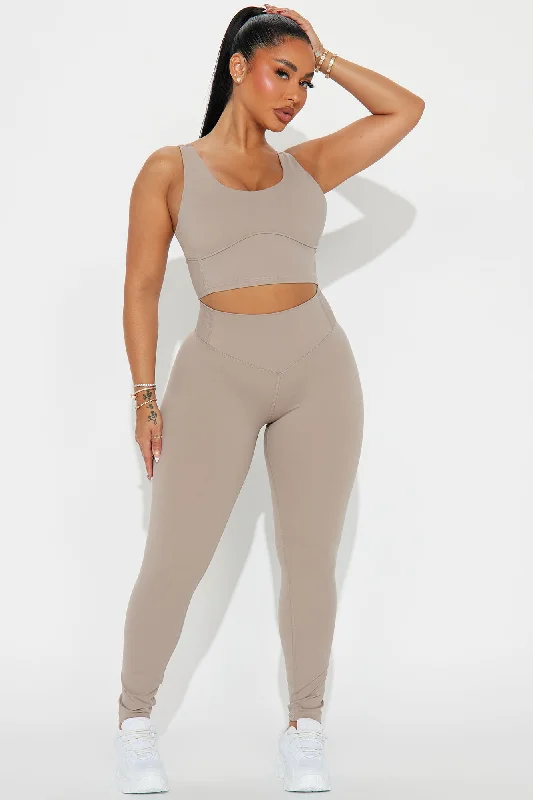 Angela Active Legging - Taupe