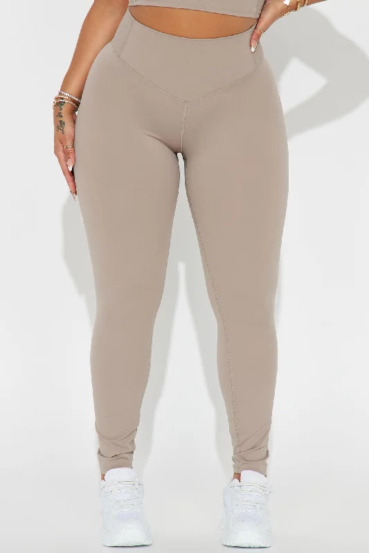 Angela Active Legging - Taupe