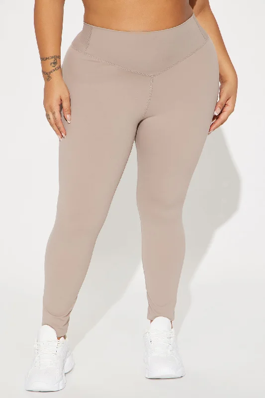 Angela Active Legging - Taupe