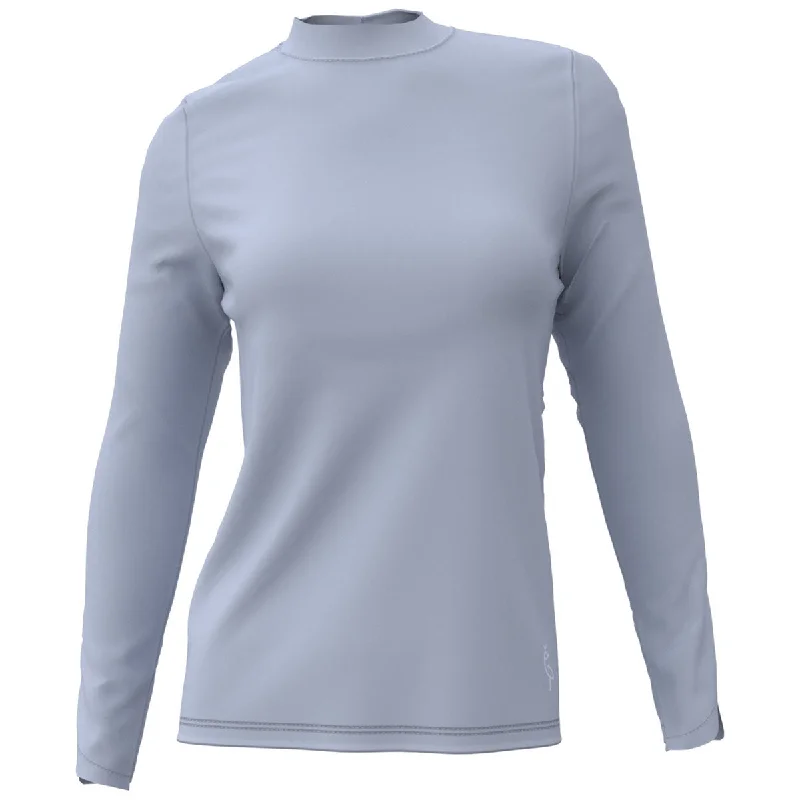 A. PUTNAM Women's Periwinkle Long Sleeve Keyhole Top