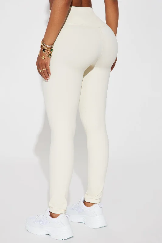 Get Right Active Leggings - Cream