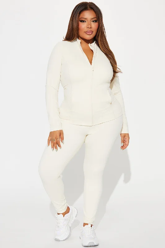 Get Right Active Leggings - Cream