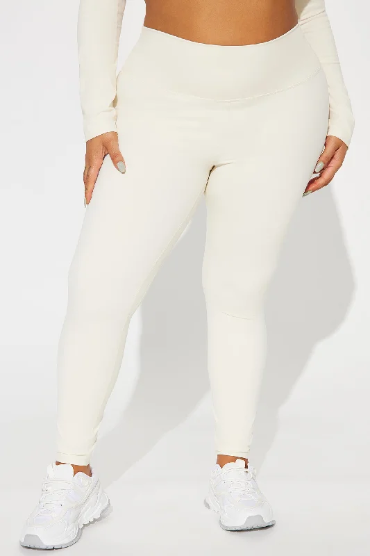 Get Right Active Leggings - Cream