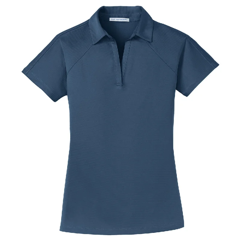 Port Authority Women's Regatta Blue Crossover Raglan Polo