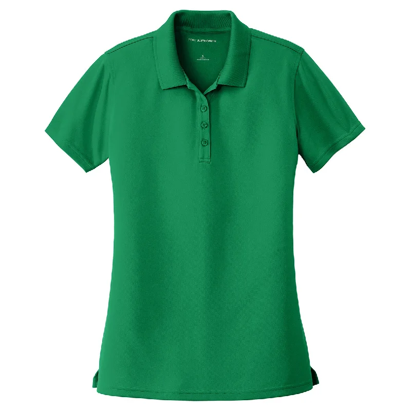 Port Authority Women's Bright Kelly Green Dry Zone UV Micro-Mesh Polo