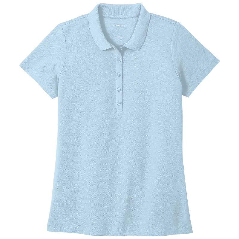 Port Authority Women's Cloud Blue SuperPro React Polo