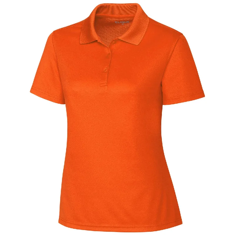 Clique Women's Orange Spin Pique Polo