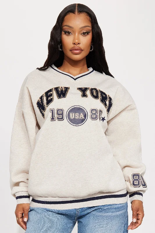 New York Varsity Sweatshirt - Oatmeal