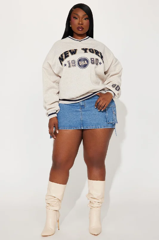 New York Varsity Sweatshirt - Oatmeal