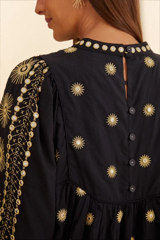 Sun Embroidered Blouse