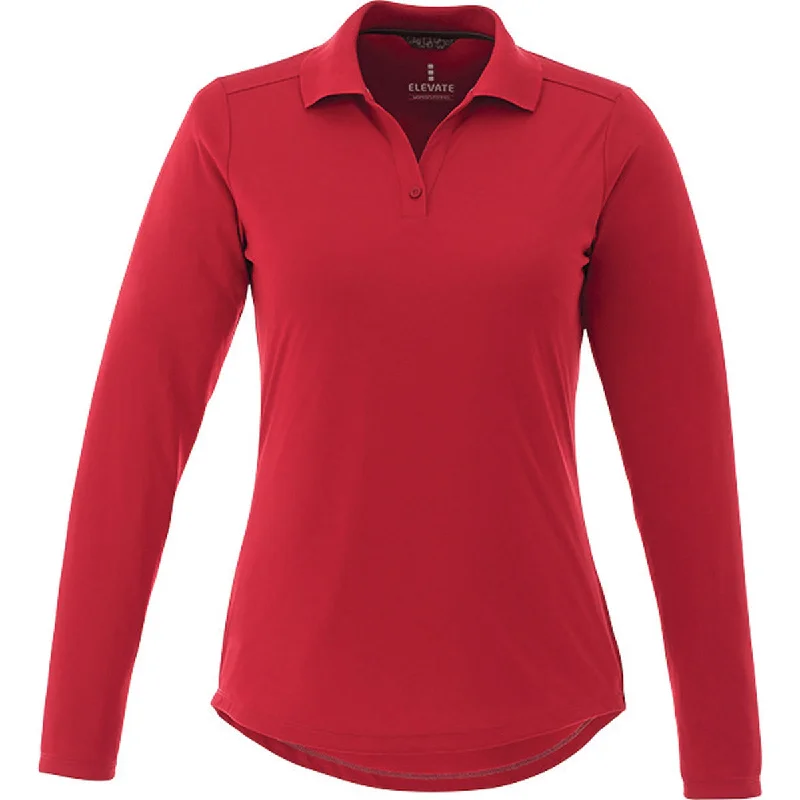 Trimark Women's Team Red Mori Long Sleeve Polo