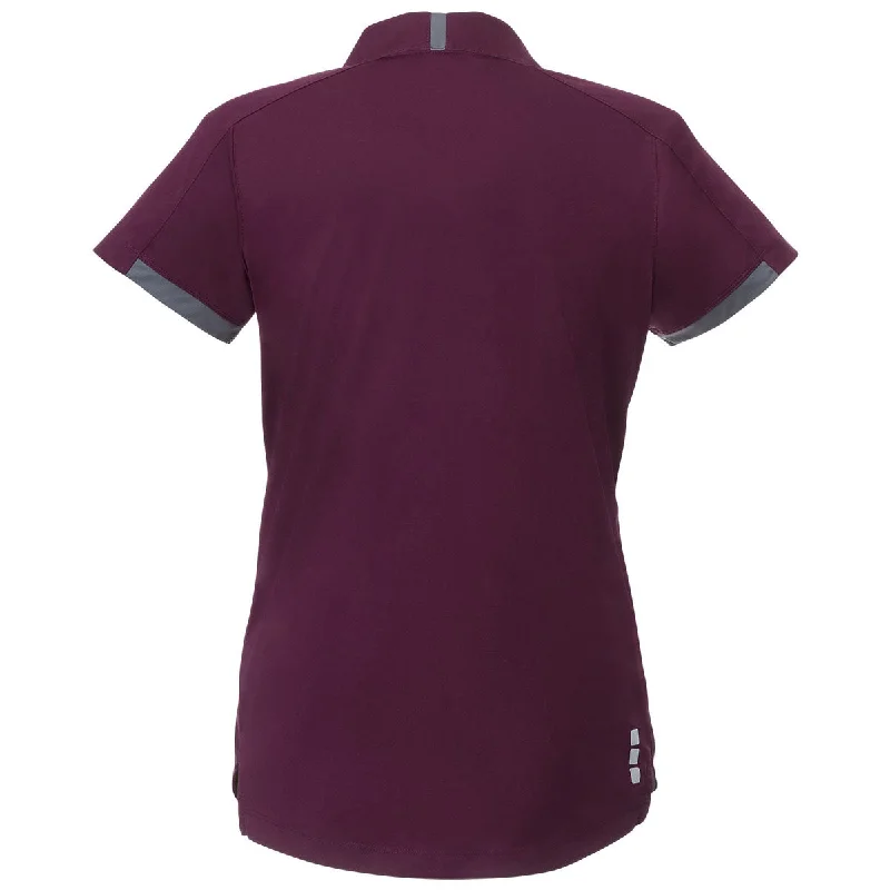 Elevate Women's Maroon/Grey Storm Cerrado Short Sleeve Polo