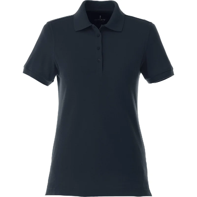 Elevate Women's Navy Belmont Short Sleeve Polo