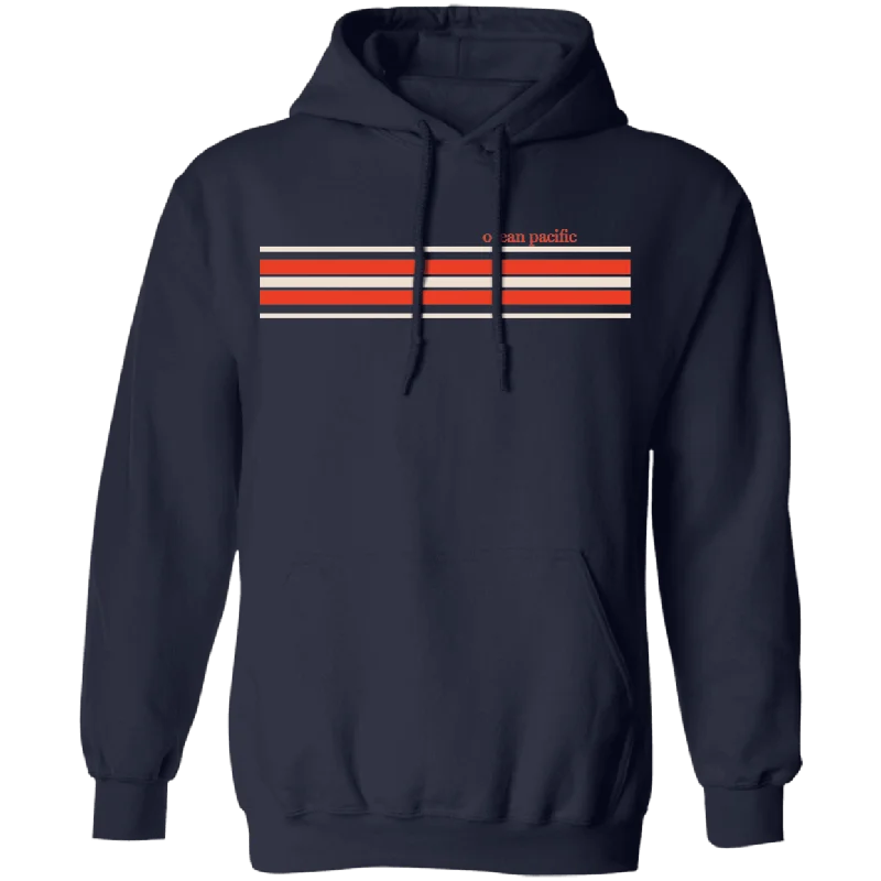 Vintage Stripe Fleece Hoodie