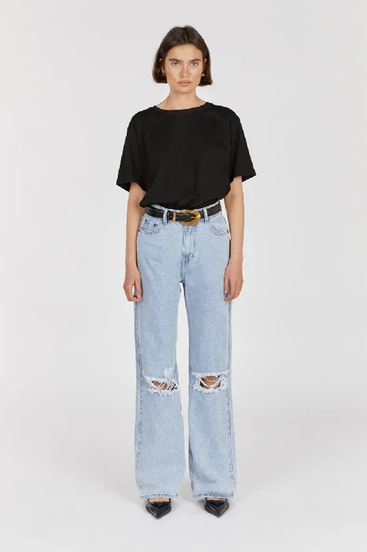 ARCHIE BLUE HIGH RISE RIPPED JEAN