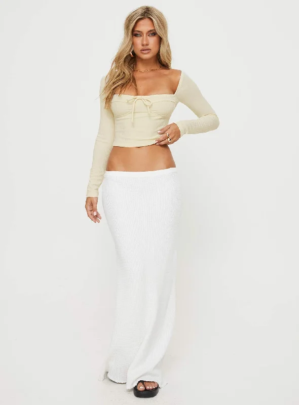 Claflin Long Sleeve Top Cream