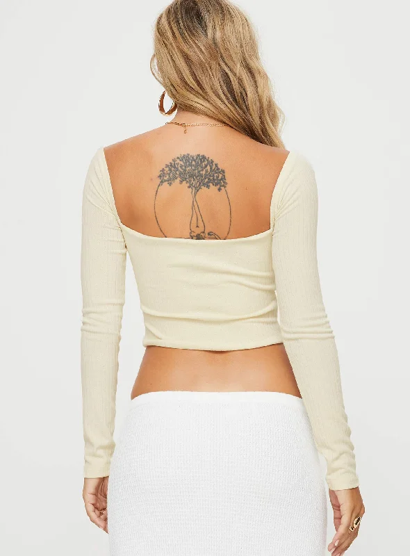 Claflin Long Sleeve Top Cream