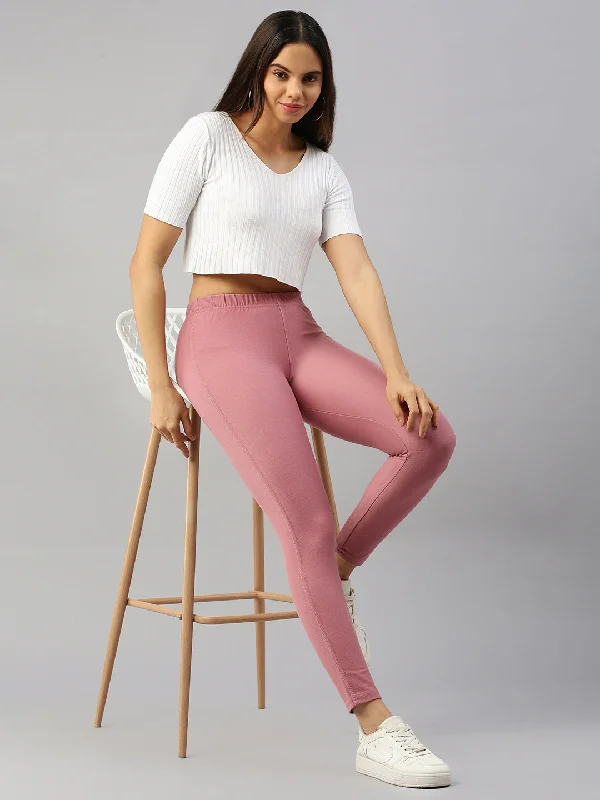 Color Jeggings-Mauve