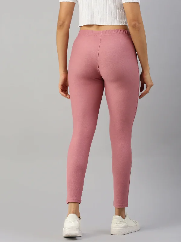 Color Jeggings-Mauve