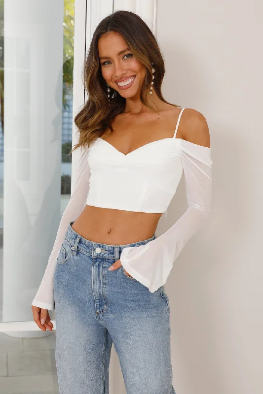 Dare To Be Different Crop Top White