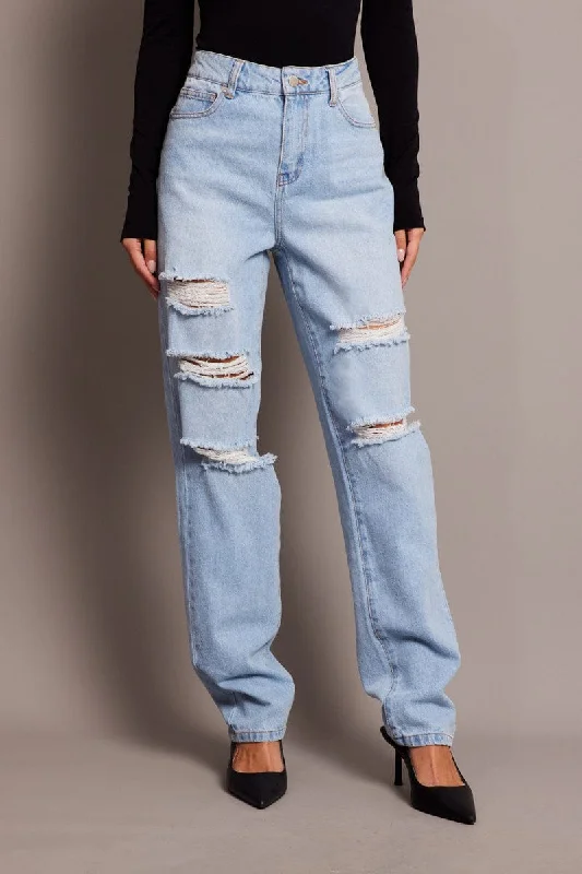 Denim Boyfriend Jean High Rise