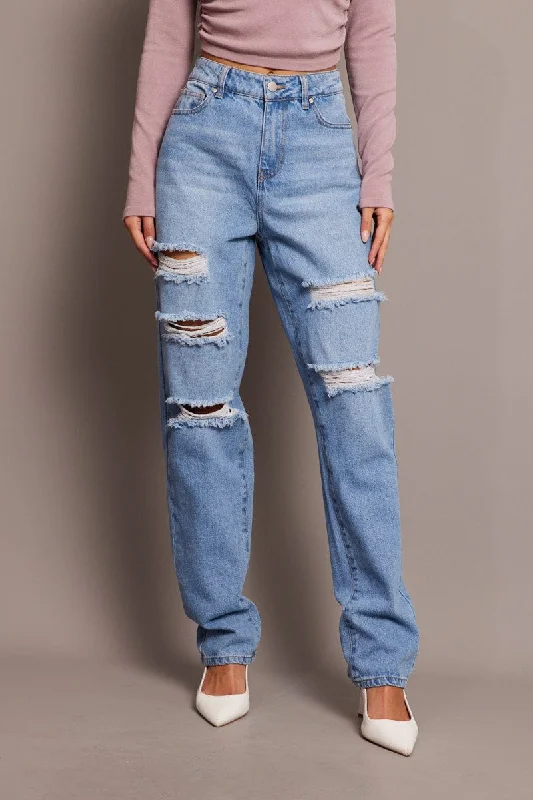 Denim Boyfriend Jean High Rise