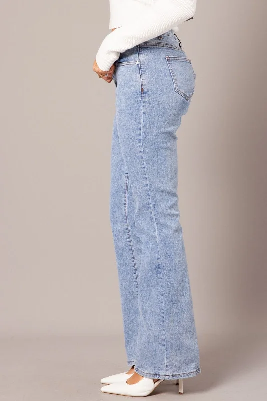 Denim Flare Jean Mid Rise