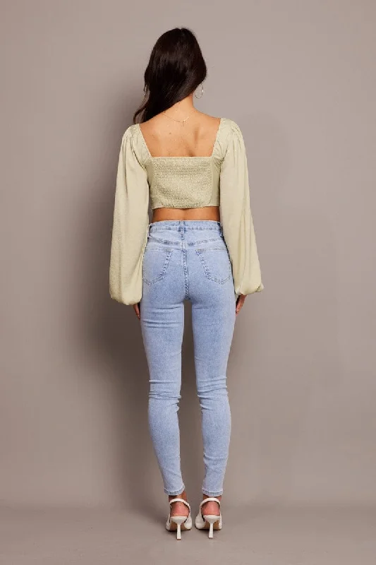 Denim Skinny Jean High Rise