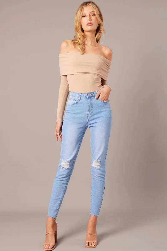 Denim Skinny Jean High Rise