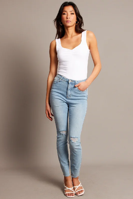 Denim Skinny Jean High Rise