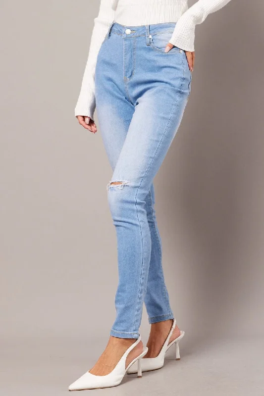 Denim Skinny Jean High Rise