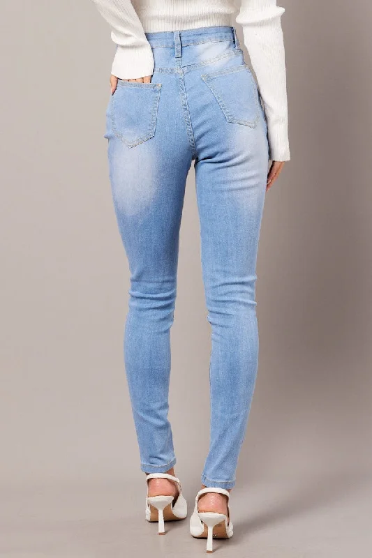 Denim Skinny Jean High Rise