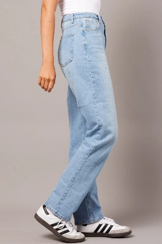 Denim Straight Jean High Rise