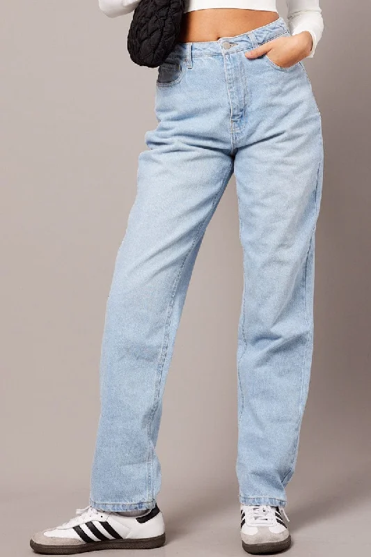 Denim Straight Jean High Rise