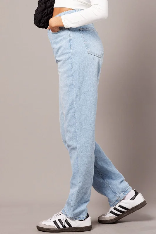 Denim Straight Jean High Rise