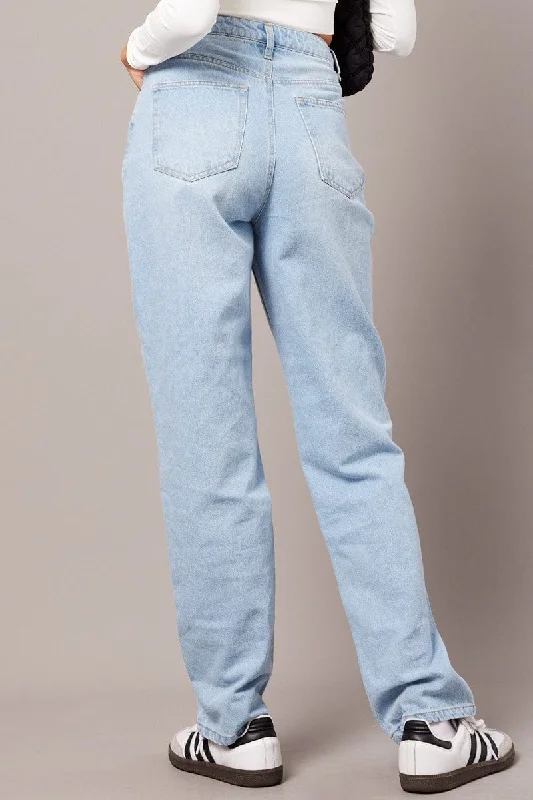 Denim Straight Jean High Rise