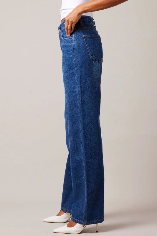 Denim Straight Jean High Rise