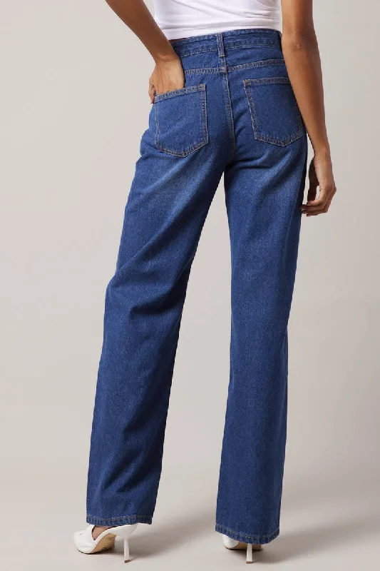 Denim Straight Jean High Rise