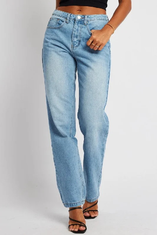 Denim Straight Jean High Rise