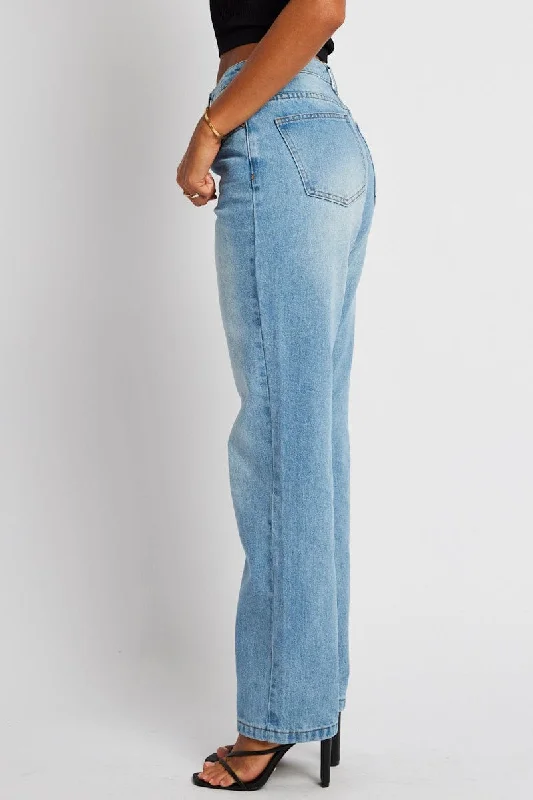 Denim Straight Jean High Rise