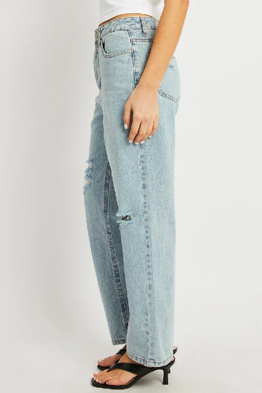 Denim Straight Jean Mid Rise