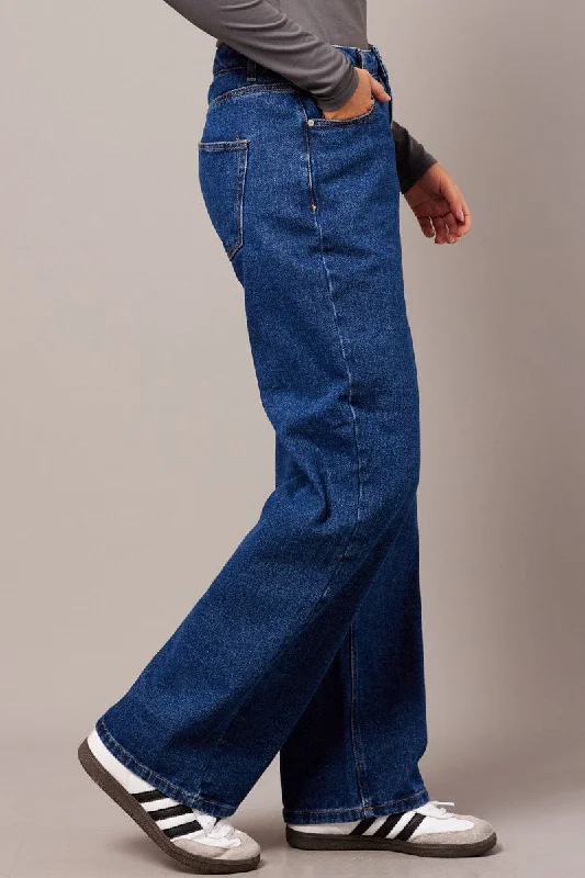 Denim Straight Jean Mid Rise