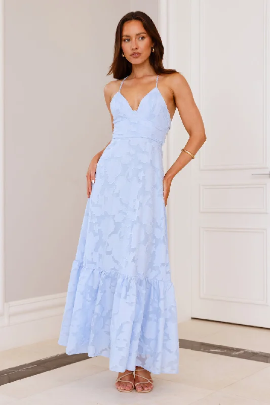 Elara Maxi Dress Blue