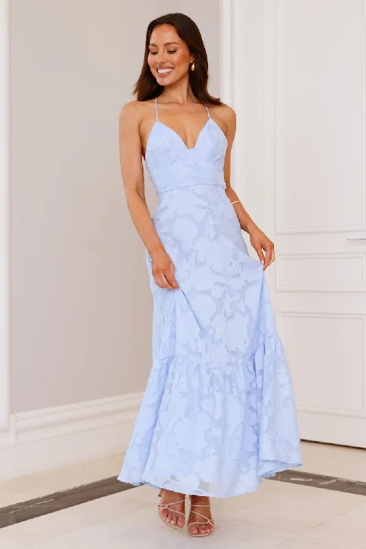 Elara Maxi Dress Blue