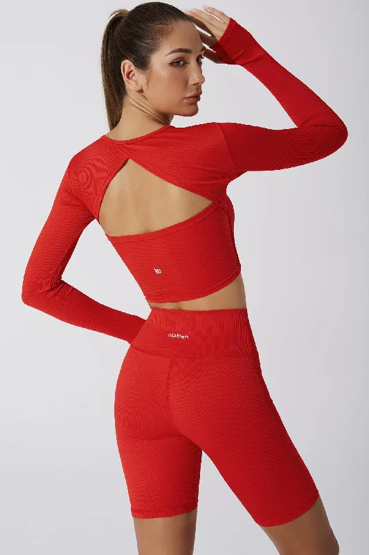 Fendy Long Sleeve Top - Savvy Red