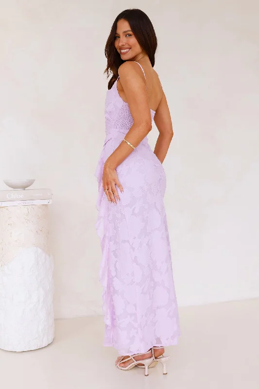 Fresh Rosebud Maxi Dress Lilac