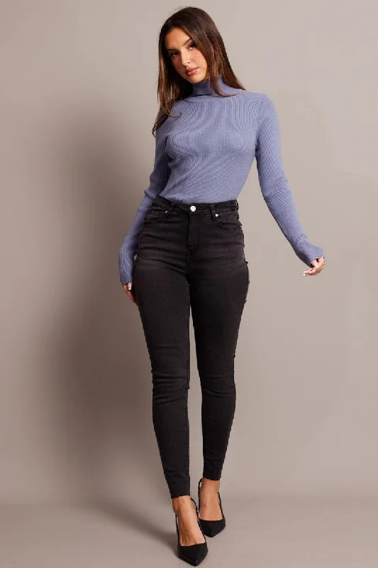 Grey Skinny Jean High Rise