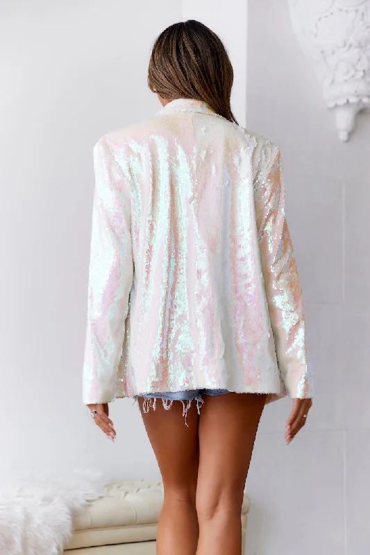 HELLO MOLLY Crystal Ball Sequins Blazer